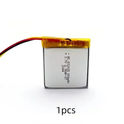 803035 3.7V 800mAh Lithium Polymer Lipo Rechargeable Battery For MP3 MP4 MP5 GPS Mobile Phone Camera Bluetooth Headset Speaker