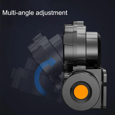 2 led headlamp USB Rechargeable frontal flashlight mini Head torch Light lamp with battery Lamp Torches camping C1