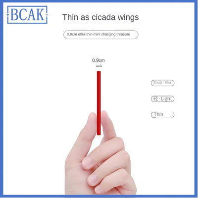 Large capacity power bank rated 10000mAh Android ultra-thin mobile phone universal mobile power bank BCAK
