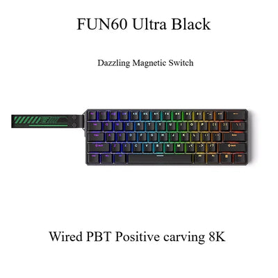 Monsgeek FUN60/FUN60 Pro Magnetic Switch TMR Dual 8K Mechanical Keyboards Return Customized Gaming Keyboard PC E-sports Gifts