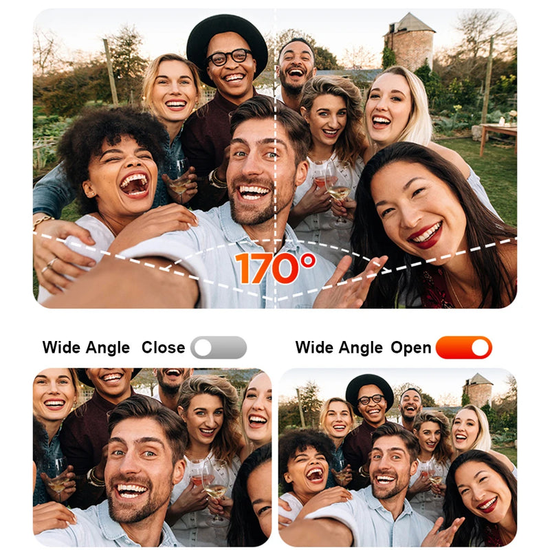 Active Action Camera Mini Camera 4K Ultra 48MP Waterproof Anti-shaking WIFI Remote View Machine Outdoor Cycling Mini Camera