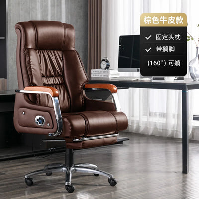 Living Room Leather Office Chair Comfortable Executive Long Sitting Solid Color Gaming Chair Lift Sillas De Oficina Furniture