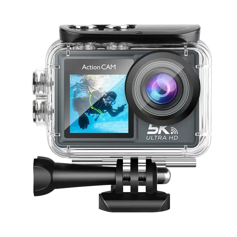 Upgraded 5K 30FPS 48MP WiFi Action Camera Ultra HD 2 Inch Touch Screen 30M Underwater Camera With 900mAh Polymer Lithium Battery