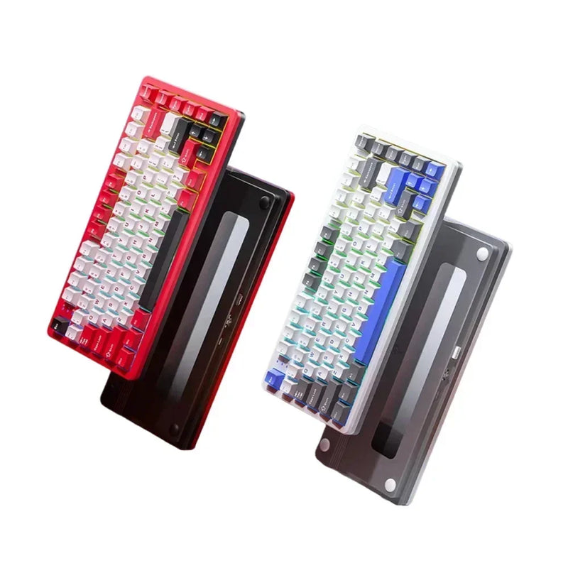 AULA Fire75 RGB Tri-Mode Wireless Gaming Keyboard Hot Swap Aluminum Alloy Customized Mechanical Keyboards PC Accessories Gifts