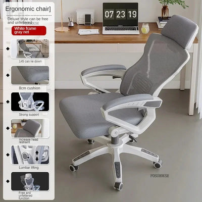 Nordic Minimalist Computer Chair Home Bedroom Gaming Chair Sedentary Comfort Office Ergonomic Office Chairs Backrest Armchair