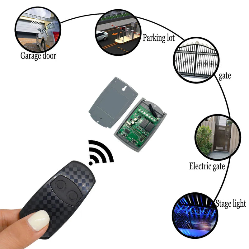 433MHZ Remote controller Remote Switch controller Two-channel wireless intelligent receiving controller