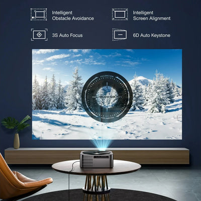 Vivicine K8 5G WiFi 1920x1080 Full HD 1080p 4K Projector,Dust-proof Auto Focus HDR10 LED Home Movie Game Proyector Beamer