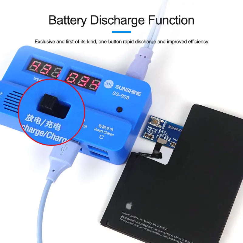 Sunshine SS-909 V9.0 Universal Battery Activation Board Quick Charge Maintenance Line For Iphone Android Repair Test Board Tool