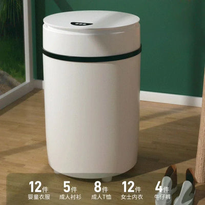 Mini Household Small Washing Machine - Washing and Draining Integrated, Semi-automatic, Single Barrel with Drying Function.