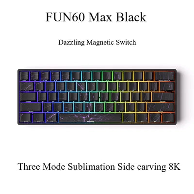 Monsgeek FUN60/FUN60 Pro Magnetic Switch TMR Dual 8K Mechanical Keyboards Return Customized Gaming Keyboard PC E-sports Gifts
