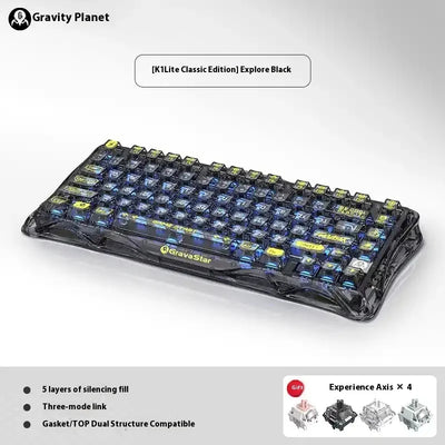 New MAITA Breaking The Cocoon 75K1Pro Mechanical Keyboard Competition Blog Aluminum Alloy Manufacturing Wireless Gaming Esports