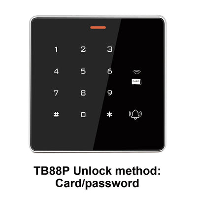 Outdoor Metal Standalone Digicode RFID Access Controller Keypad Wiegand Card Reader 125KHz Rainproof for Access Control System