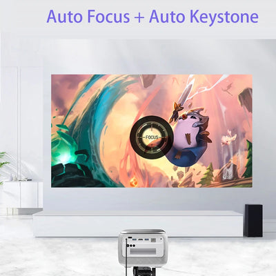 Smartldea V8 Battery 1080p 4K 3D projector Home Theater Smart Android Full HD Video Wireless Game Portable DLP LED Projector