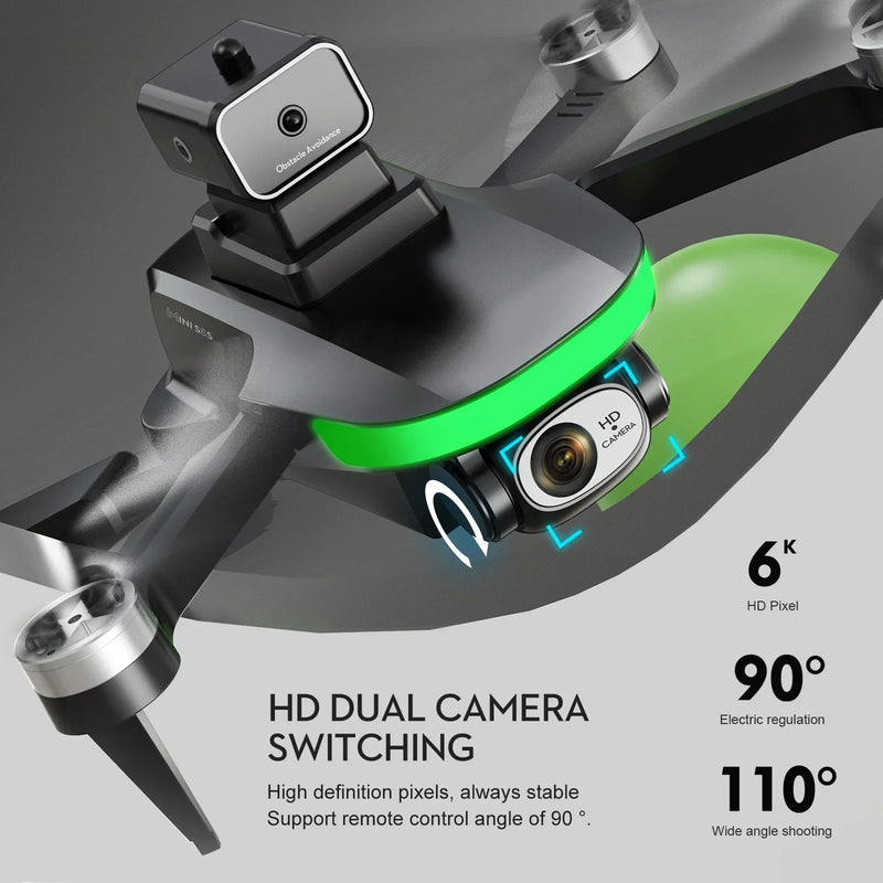 S5S Ordinary Brush Drone High-definition Aerial Photography Brushless Quadcopter Remote-controlled Toy Airplane