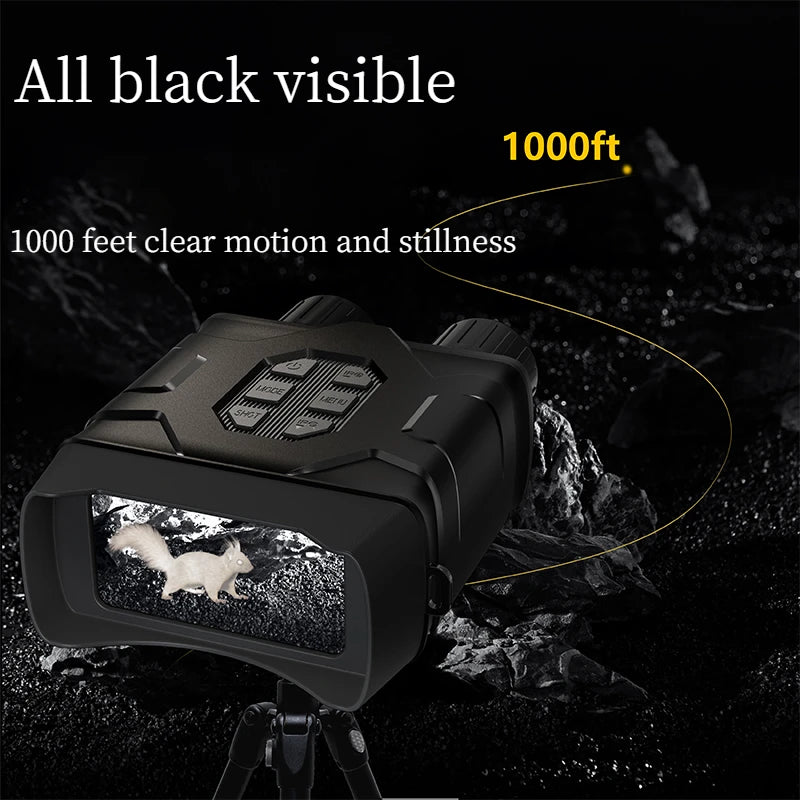 New Night vision instrument 10x zoom night vision instrument 4-inch large screen 5K day and night dual binoculars for recording