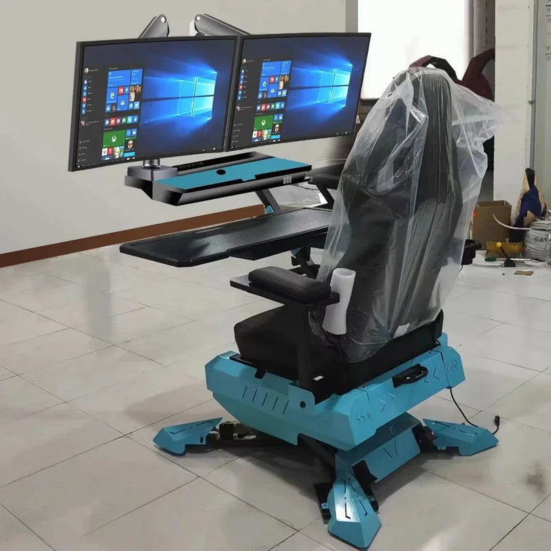 Gaming Chair Gamer Workstation Recliner Cockpit Zero Gravity Gaming Computer Chair Cockpit Work and Play in Style