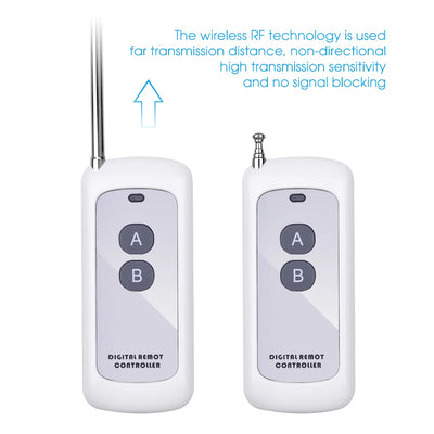 433MHz Universal RF Remote Control Wireless Learning Code Controller 2/4/6/8 Buttons Transmitter For Garage Door Gate Light