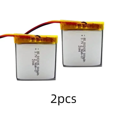 803035 3.7V 800mAh Lithium Polymer Lipo Rechargeable Battery For MP3 MP4 MP5 GPS Mobile Phone Camera Bluetooth Headset Speaker