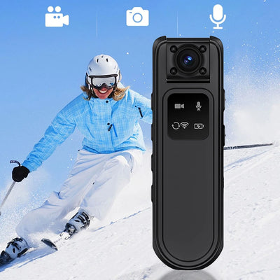 HD 2K Mini Camera with 180 Rotatable Lens WiFi Motorcycle Bike Car DVR Portable Small Digital Video Recorder Miniature Camcorder