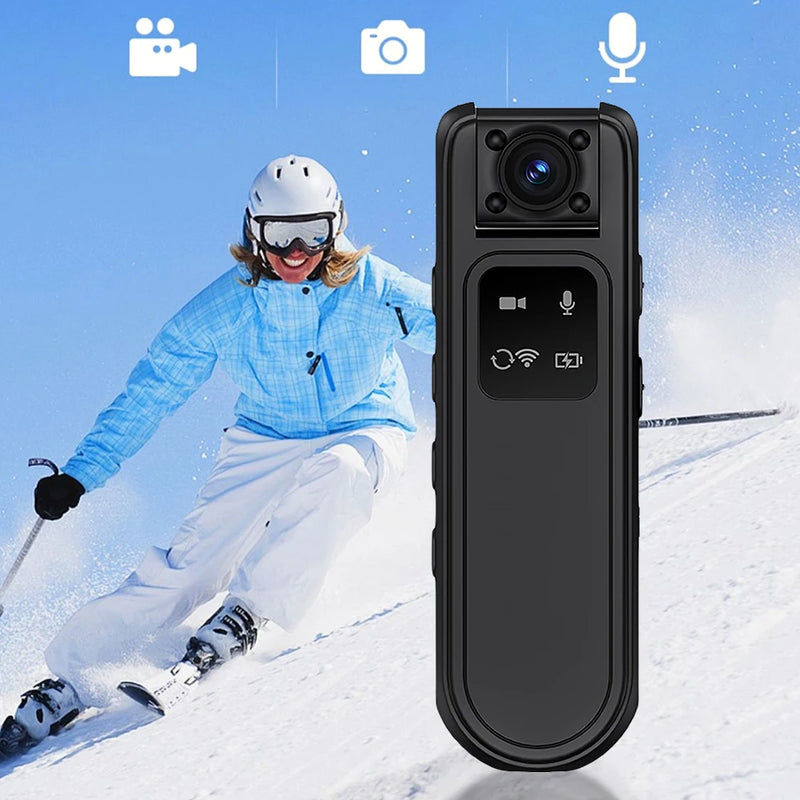 HD 2K Mini Camera with 180 Rotatable Lens WiFi Motorcycle Bike Car DVR Portable Small Digital Video Recorder Miniature Camcorder