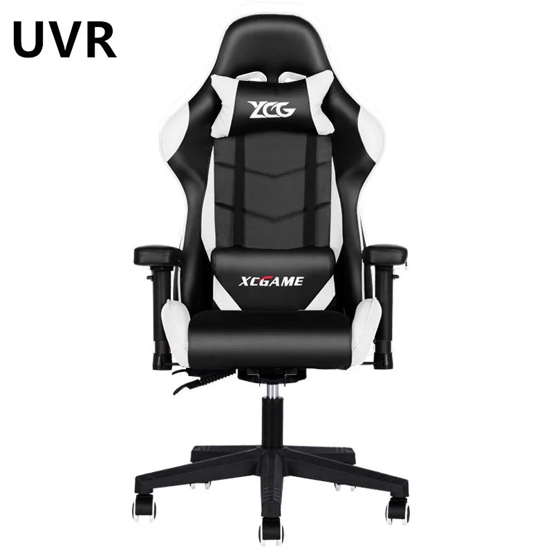 UVR WCG Gaming Chair Ergonomic Design Armchair Home Office ChairLift and Swivel Adjustable Backrest Stool Athletic Chair