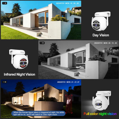 Srihome Wireless CCTV System WiFi Camera Kit 5MP Outdoor IP Cameras Security Protection Audio 2-8CH NVR Video Surveillance Set