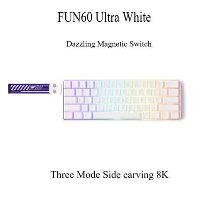 Monsgeek FUN60/FUN60 Pro Magnetic Switch TMR Dual 8K Mechanical Keyboards Return Customized Gaming Keyboard PC E-sports Gifts