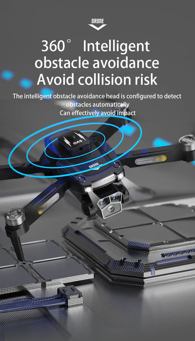 EBOYU JS2 Brushless Motor RC Drone ESC 8K WiFi FPV 3 Cams 4 sides Avoid Obstacle Optical Flow Altitude Hold RC Quadcopter Toys