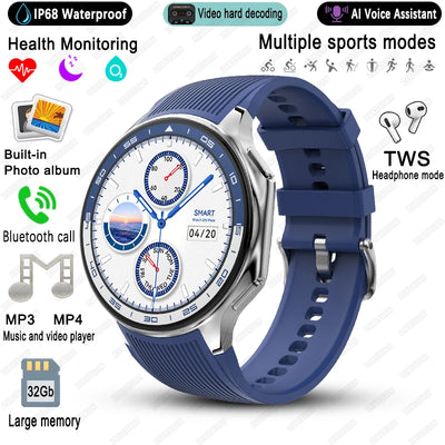 2025 New For OPPO Watch X High-End Business Watch Men 32G Memory Video Playback Smart Watch Sports Fitness Waterproof Bracelet