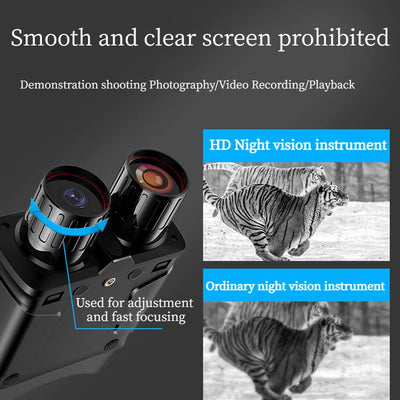New Night vision instrument 10x zoom night vision instrument 4-inch large screen 5K day and night dual binoculars for recording