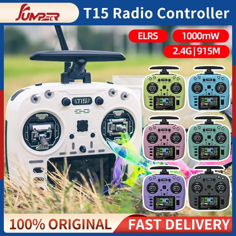 Jumper T15 Radio Controller VS-M Hall Sensor Gimbals/RDC90 2.4GHz/915MHz Transmitter Remote Control For RC FPV Long Rang Drone