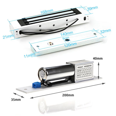 RFID Access Control System Safe Electronic Gate Opener Home Garage Digital Set Eletric Magnetic RFID Smart Door Lock Kit