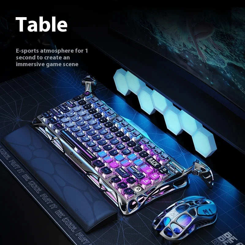 New MAITA Breaking The Cocoon 75K1Pro Mechanical Keyboard Competition Blog Aluminum Alloy Manufacturing Wireless Gaming Esports