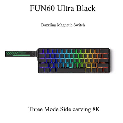 Monsgeek FUN60/FUN60 Pro Magnetic Switch TMR Dual 8K Mechanical Keyboards Return Customized Gaming Keyboard PC E-sports Gifts