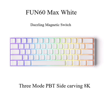 Monsgeek FUN60/FUN60 Pro Magnetic Switch TMR Dual 8K Mechanical Keyboards Return Customized Gaming Keyboard PC E-sports Gifts
