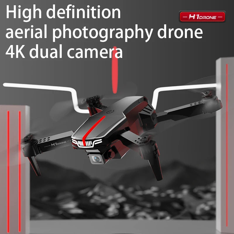 H1 Drone 4K HD Professional Dual Camera Optical Flow Localization Aerial Photography RC Foldable Quadcopter Kid Toy WIFI FPV