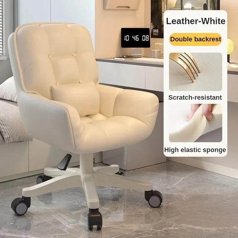 360 ° Rotatable Office Chair Height Adjustable Relax Chairs Ergonomic Computer Backrest Chair Comfortable Living Room Chairs