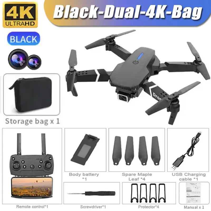 E88 NEW Professional hot sell RC Drone with 4K Camera Mode Foldable Helicopter Aircraft Quadcopter Drone Kid Gift Toys