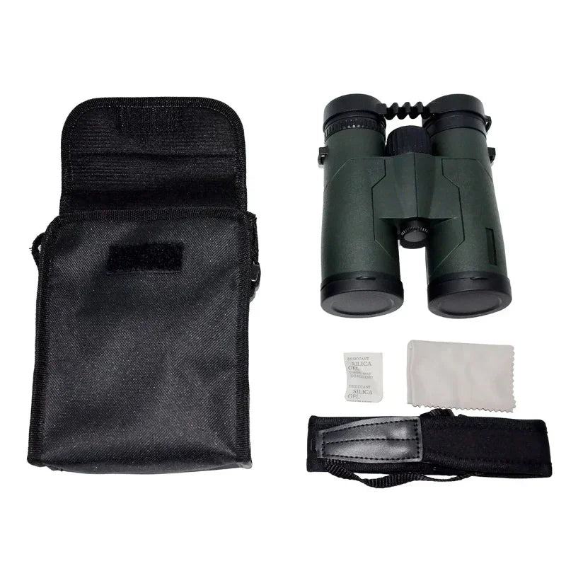 10x42 Low Light Night Vision Binoculars High Definition High Power Professional Grade Outdoor Moon Bee Hunting Telescope