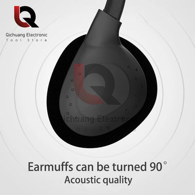 Comfortable Wearing Noise Reduction ABS Portable Headphone Wired Headset Earbud Stereo 3.5mm Clear HiFi Gaming Headphones