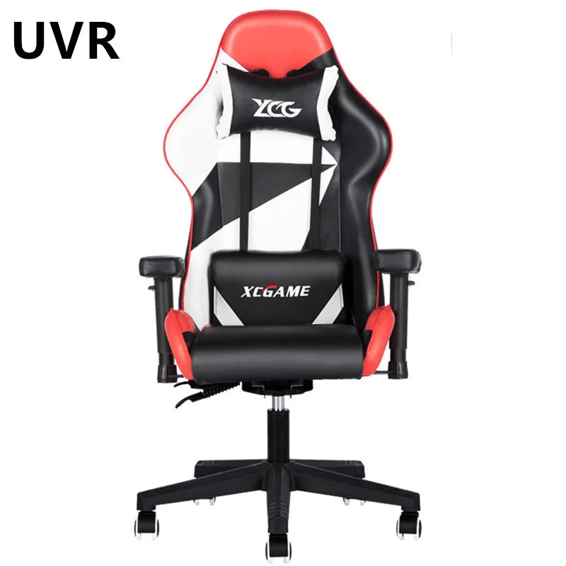 UVR WCG Gaming Chair Ergonomic Design Armchair Home Office ChairLift and Swivel Adjustable Backrest Stool Athletic Chair