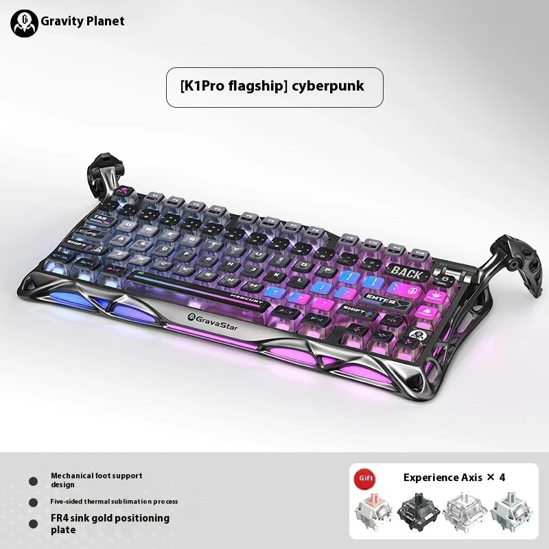 New MAITA Breaking The Cocoon 75K1Pro Mechanical Keyboard Competition Blog Aluminum Alloy Manufacturing Wireless Gaming Esports