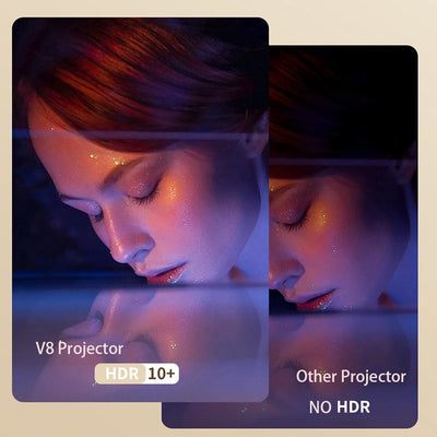 Smartldea V8 Battery 1080p 4K 3D projector Home Theater Smart Android Full HD Video Wireless Game Portable DLP LED Projector
