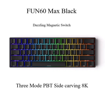 Monsgeek FUN60/FUN60 Pro Magnetic Switch TMR Dual 8K Mechanical Keyboards Return Customized Gaming Keyboard PC E-sports Gifts