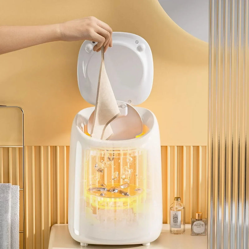 Small Mini Fully Automatic Underwear & Socks Washing Machine - Dedicated with Washing and Drying Function