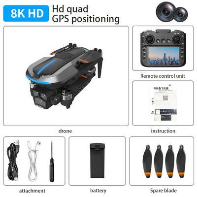 AE8 EVO Screen Control Drone 4K Professional GPS With Camera Positioning Aerial Photography Laser 360° Obstacle Avoidance 5G