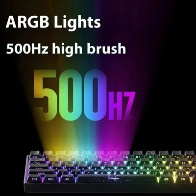 Monsgeek FUN60/FUN60 Pro E-sports Magnetic Switch Gaming Keyboard Dual 8K RT Emergency Stop Customized Mechanical Keyboards Gift