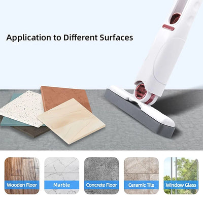 Mini Sponge Mop Hand-free Wash Mops Mini Portable Super Absorbent Mop for Desktop Floor Bathroom Kitchen Glass Car Cleaning