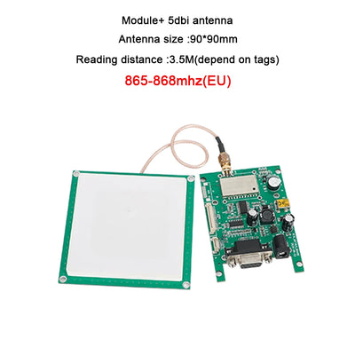 Fonkan 860-960Mhz UHF RFID Module Long Range Reader TTL UART Module with 1 Port Antenna Android SDK for Access Control