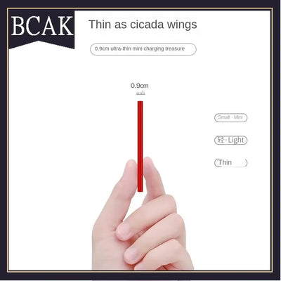 BCAK / Brand discount store Large capacity power bank rated 10000mAh Android ultra-thin mobile phone universal mobile power bank